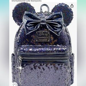 Loungefly X LASR Exclusive Disney Celestial Dreams Black Holographic Backpack